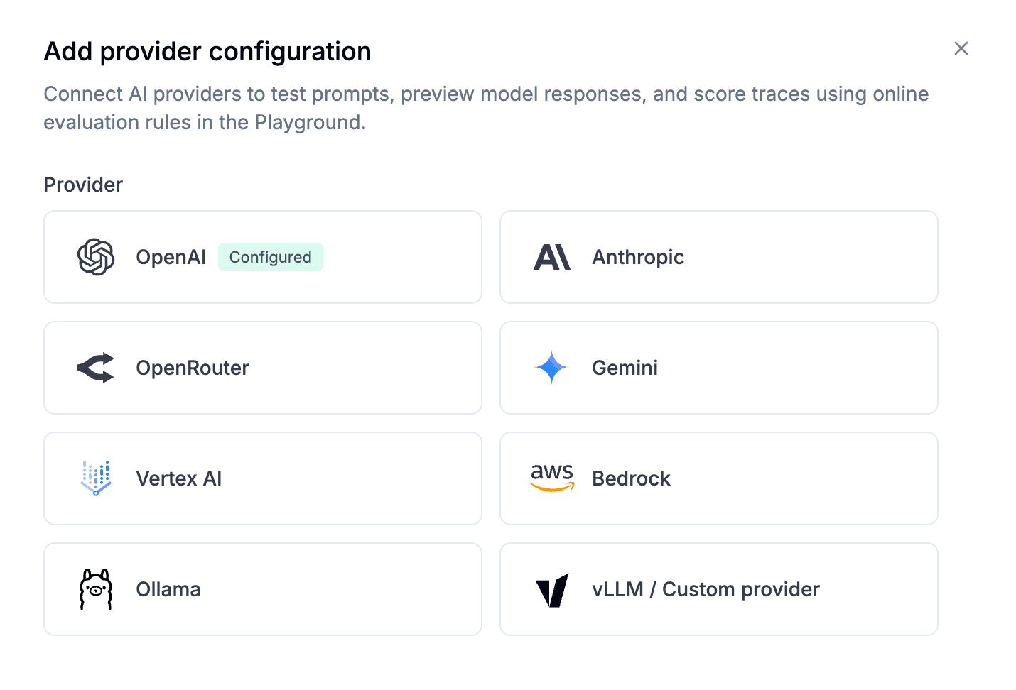 New AI Provider Modal